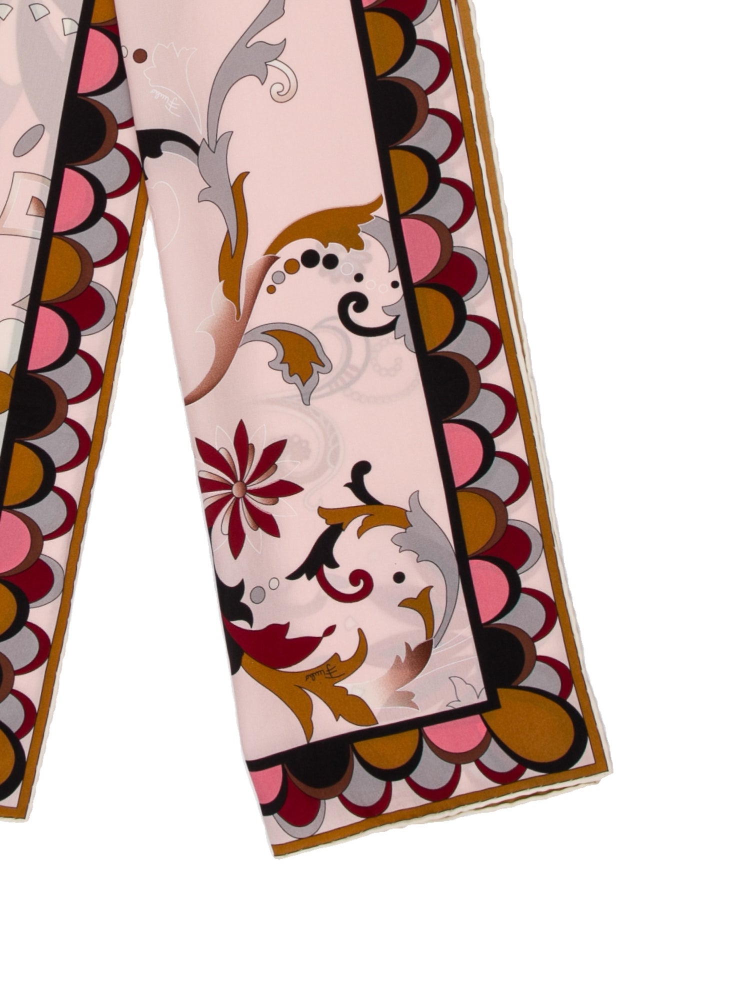 Emilio Pucci Silk Floral Print Scarf w/ Tags