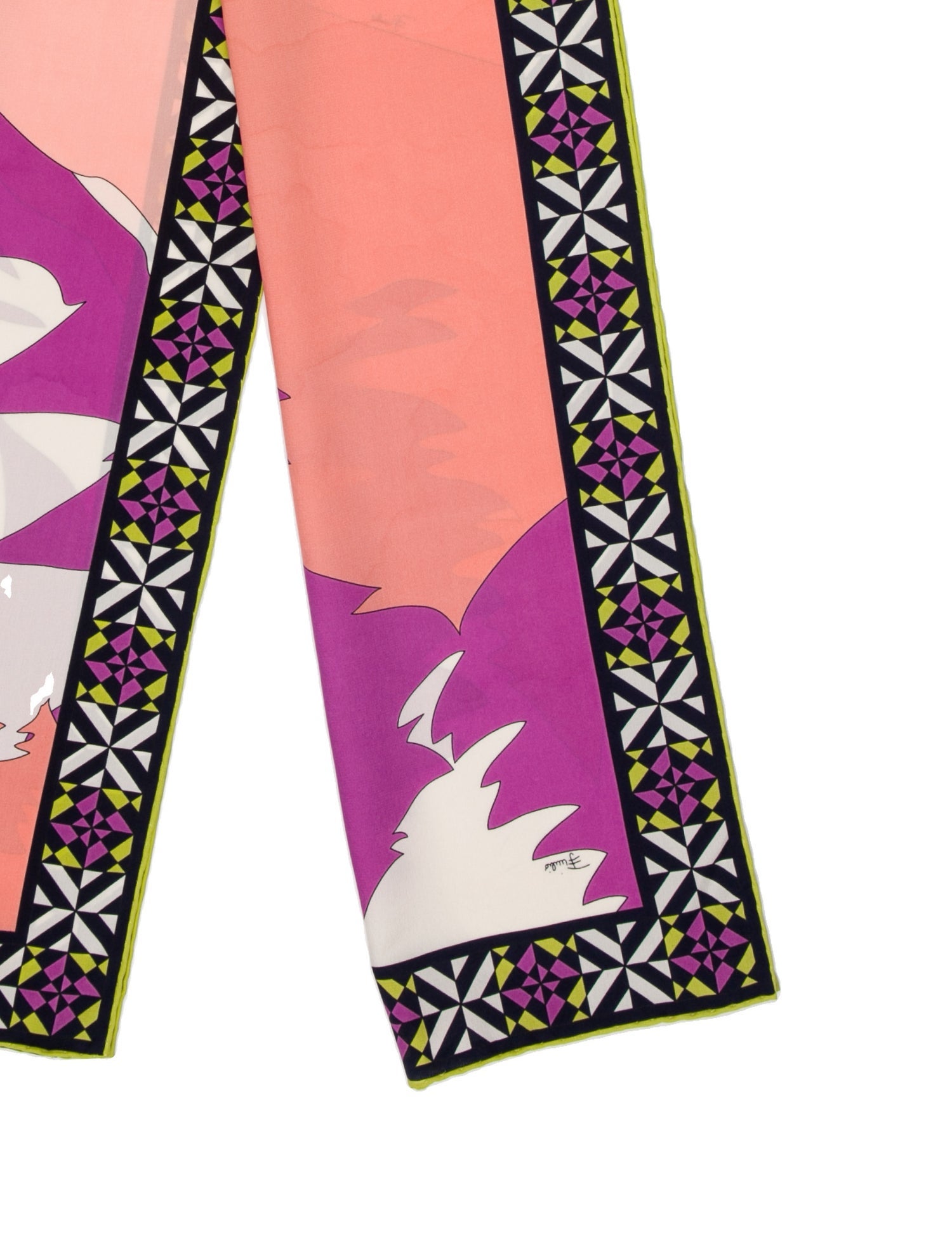 Emilio Pucci Silk Printed Scarf w/ Tags