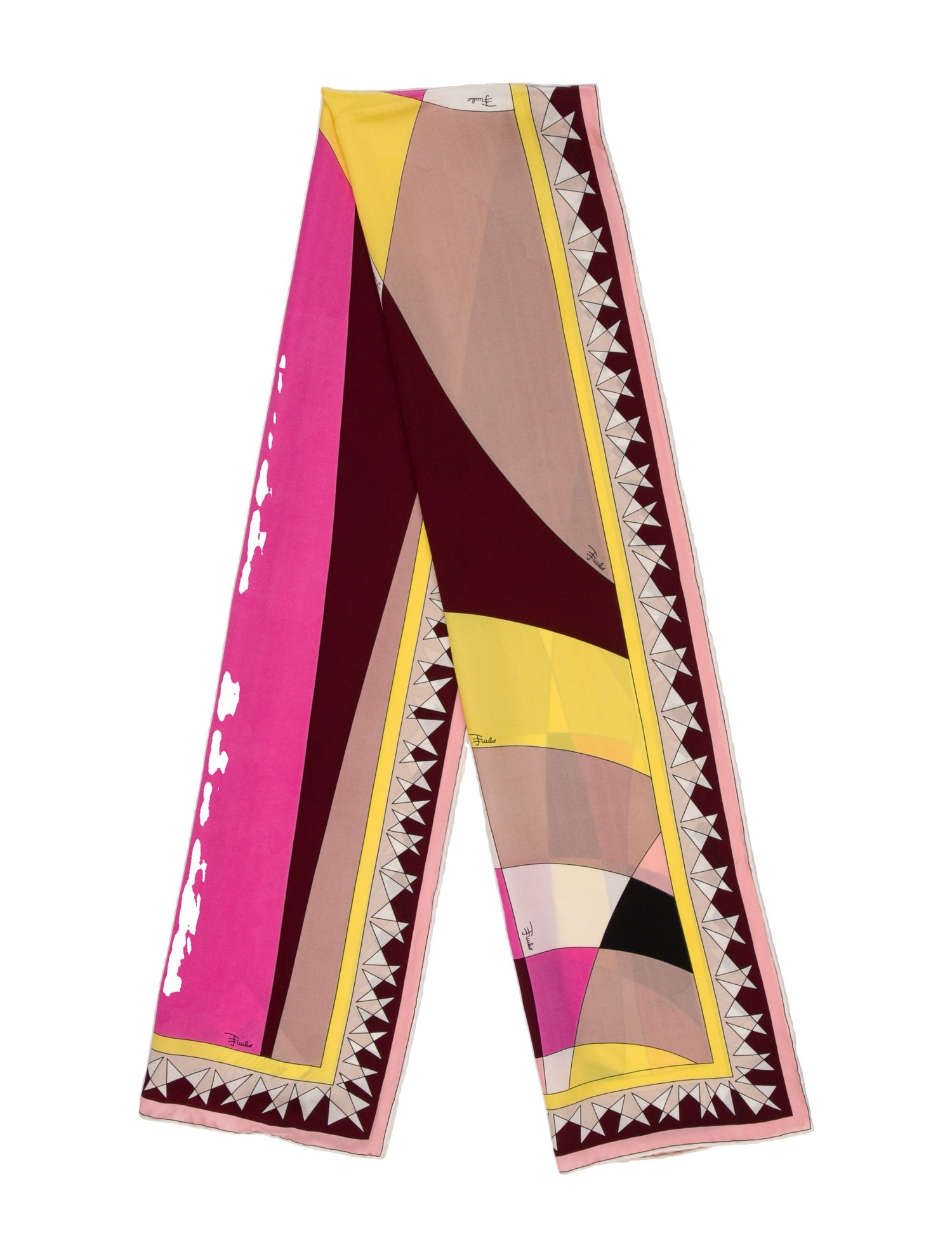 Emilio Pucci Silk Printed Scarf w/ Tags
