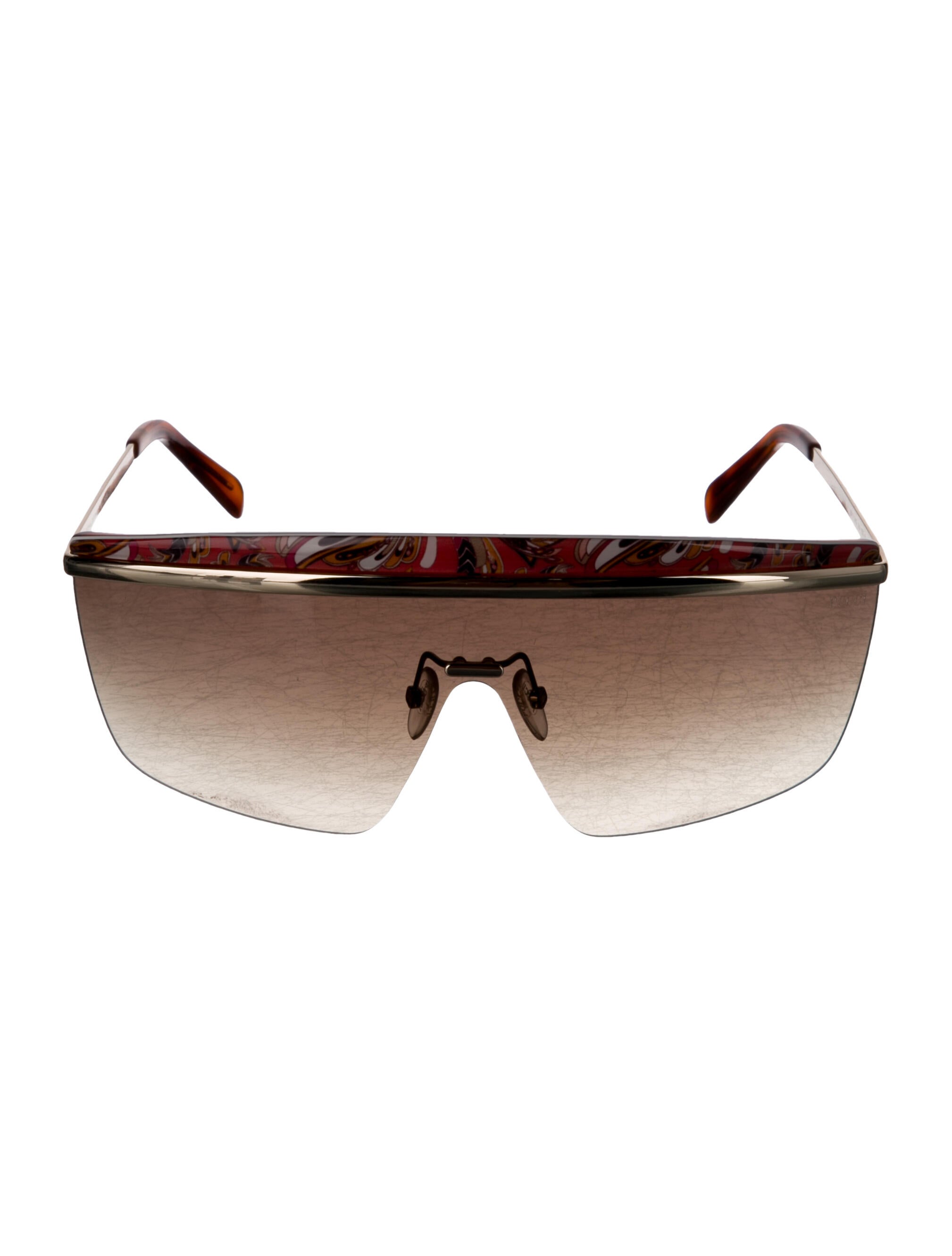 Emilio Pucci Shield Gradient Sunglasses