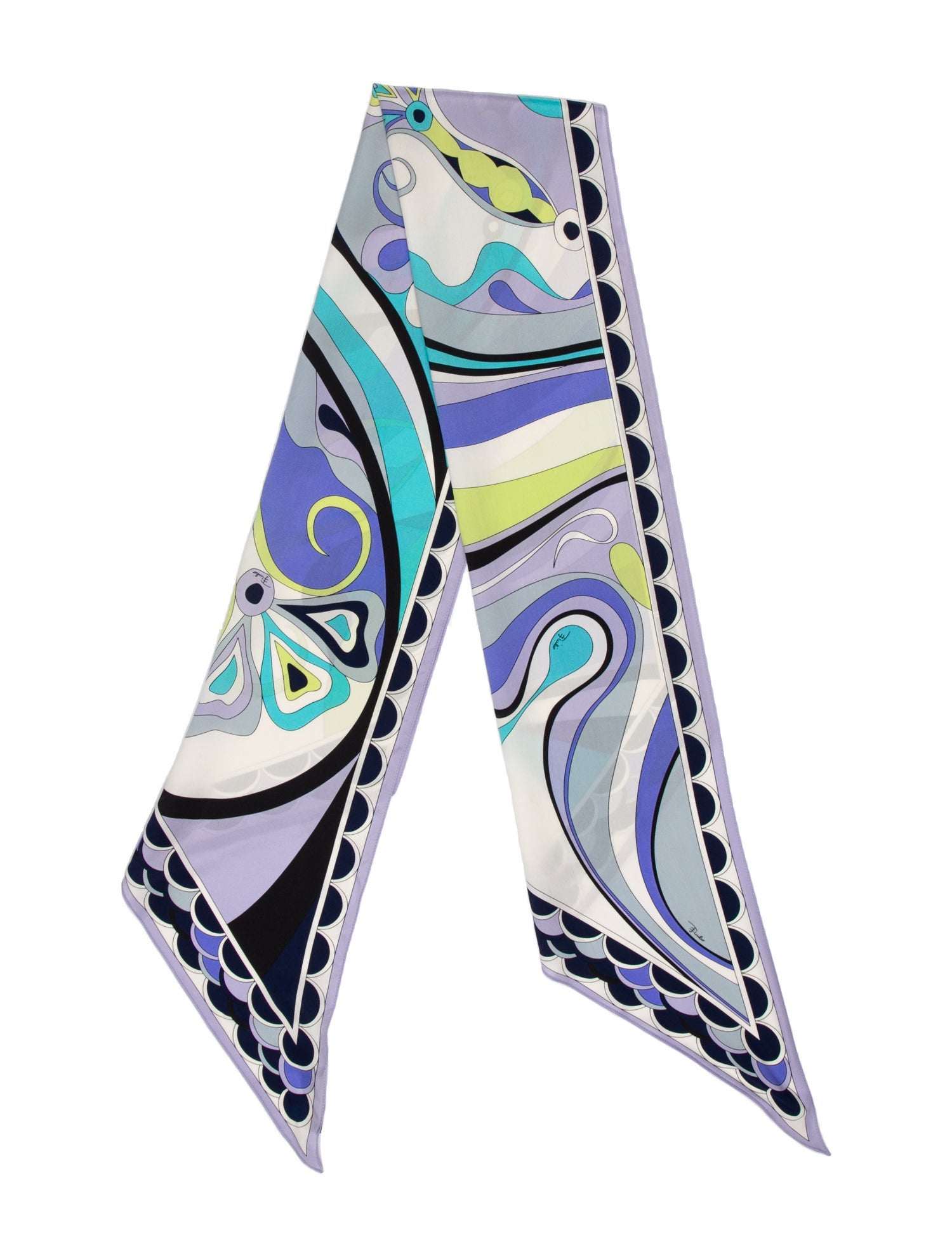 Emilio Pucci Silk Paisley Print Scarf
