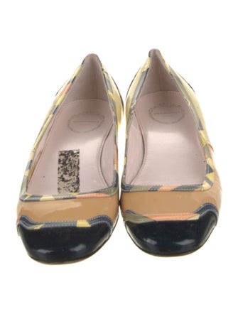 Emilio Pucci Patent Leather Animal Print Flats