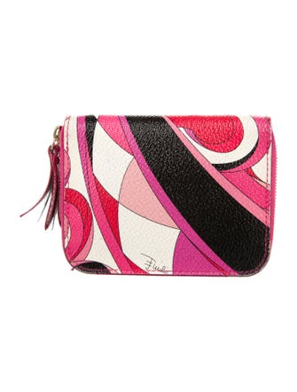 Emilio Pucci Leather Printed Wallet