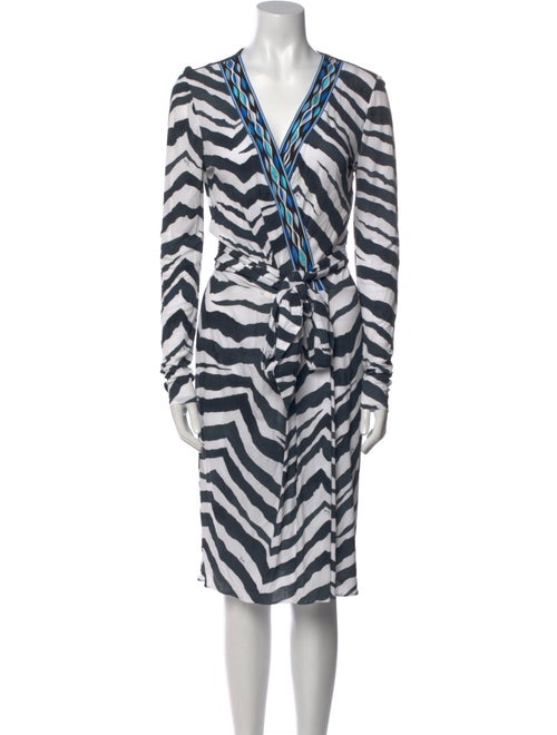 Emilio Pucci Animal Print Knee-Length Dress