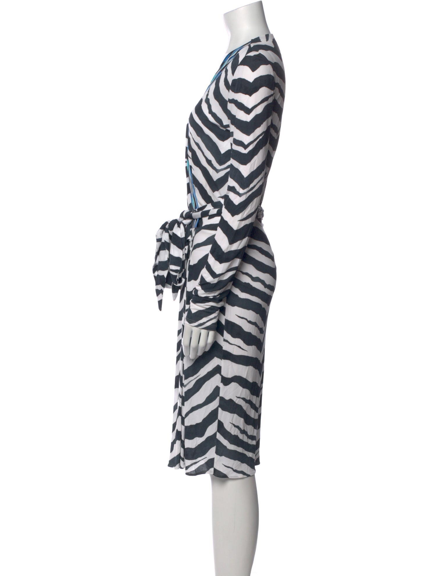 Emilio Pucci Animal Print Knee-Length Dress