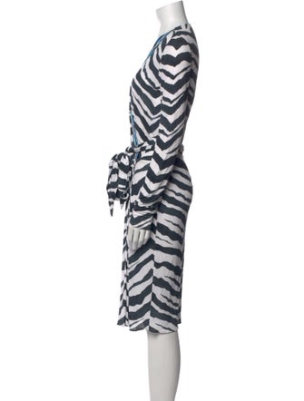 Emilio Pucci Animal Print Knee-Length Dress