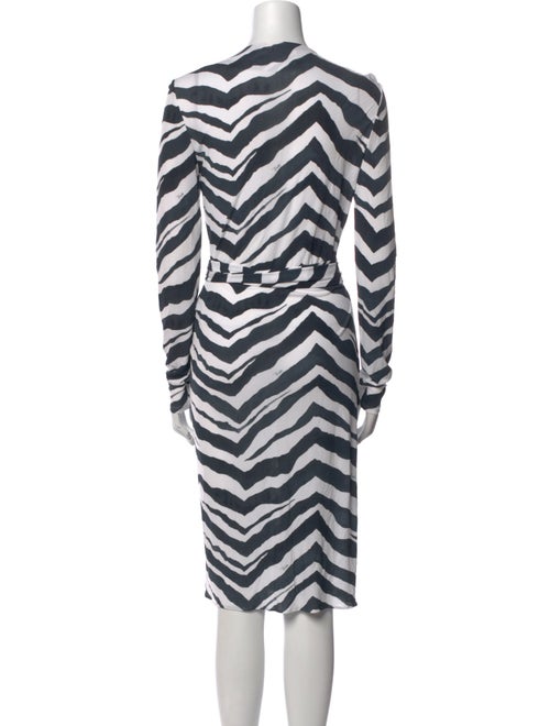 Emilio Pucci Animal Print Knee-Length Dress