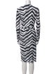 Emilio Pucci Animal Print Knee-Length Dress