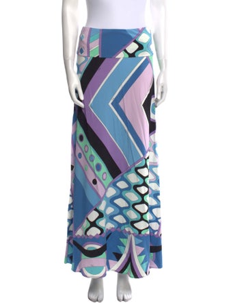 Emilio Pucci Printed Long Skirt