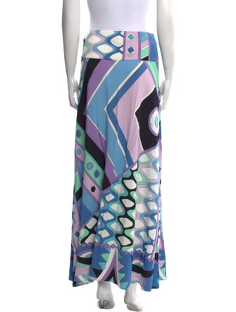 Emilio Pucci Printed Long Skirt