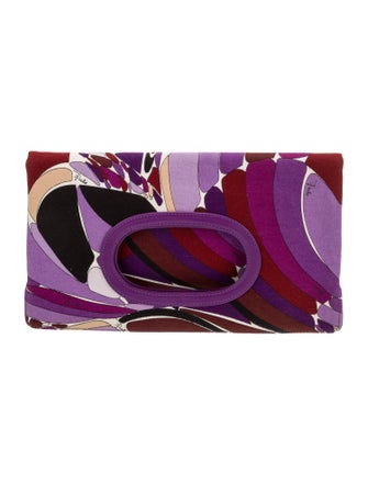 Emilio Pucci Canvas Clutch