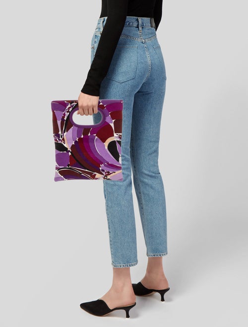 Emilio Pucci Canvas Clutch