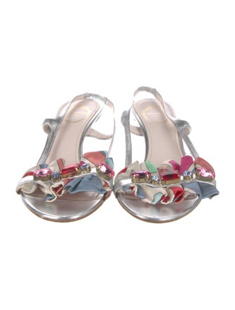 Emilio Pucci Leather Slingback Sandals