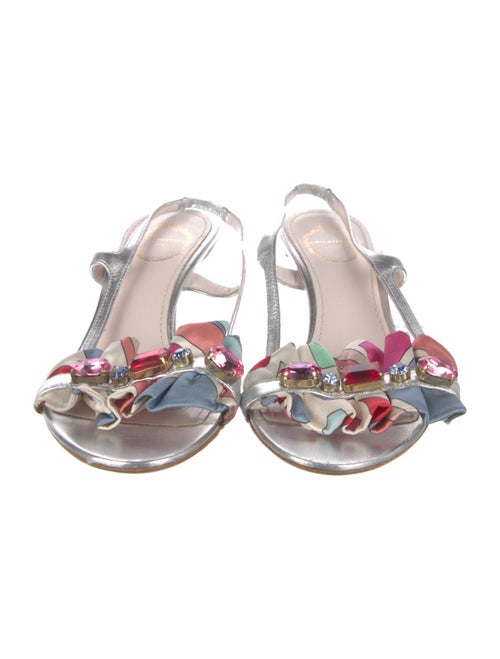 Emilio Pucci Leather Slingback Sandals