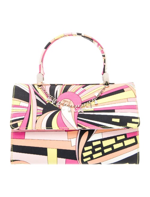 Emilio Pucci Canvas Top Handle Bag