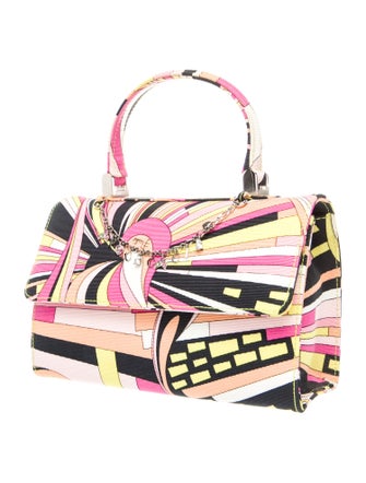 Emilio Pucci Canvas Top Handle Bag