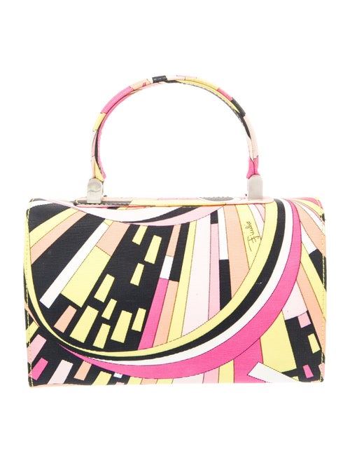 Emilio Pucci Canvas Top Handle Bag