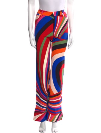 Emilio Pucci Printed Wide Leg Pants