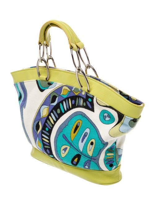 Emilio Pucci Canvas Top Handle Bag