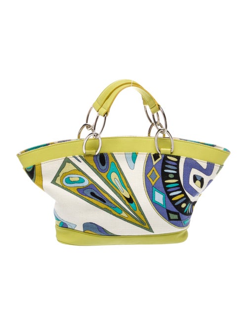 Emilio Pucci Canvas Top Handle Bag