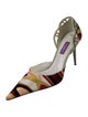 Emilio Pucci Satin Printed D'Orsay Pumps