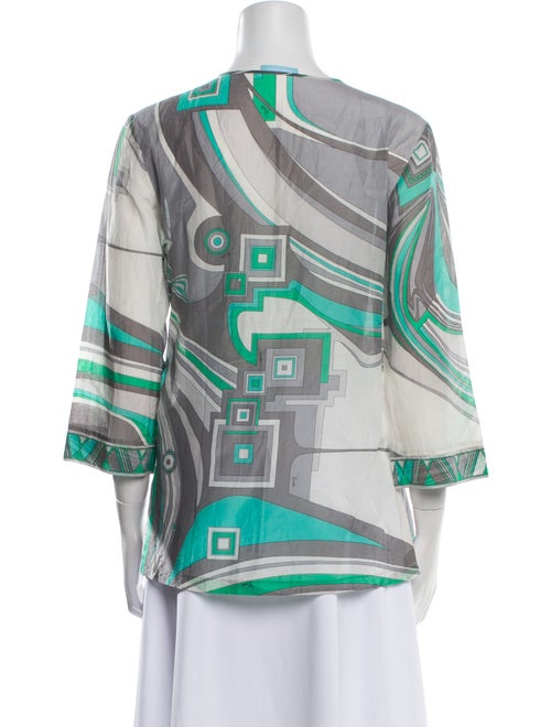 Emilio Pucci Printed V-Neck Tunic