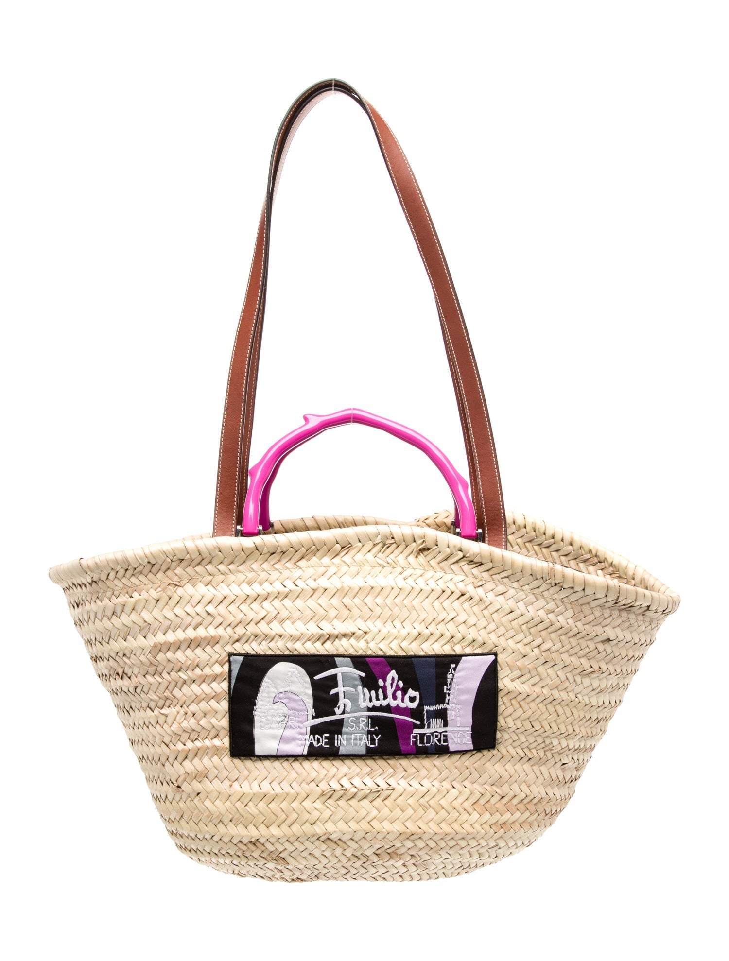 Emilio Pucci Straw Tote