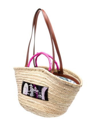 Emilio Pucci Straw Tote