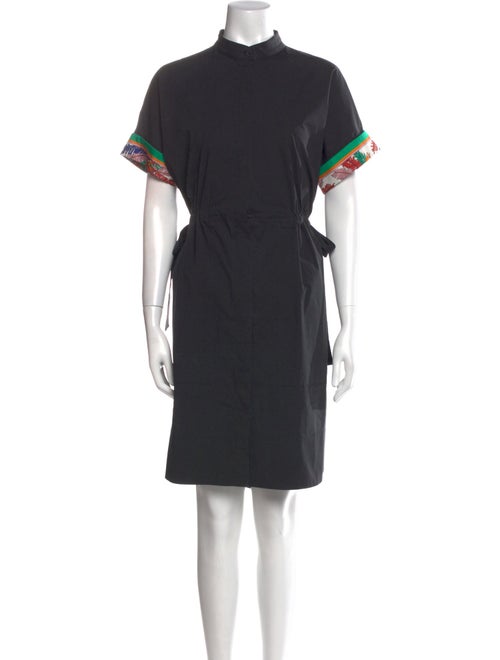 Emilio Pucci Mock Neck Knee-Length Dress