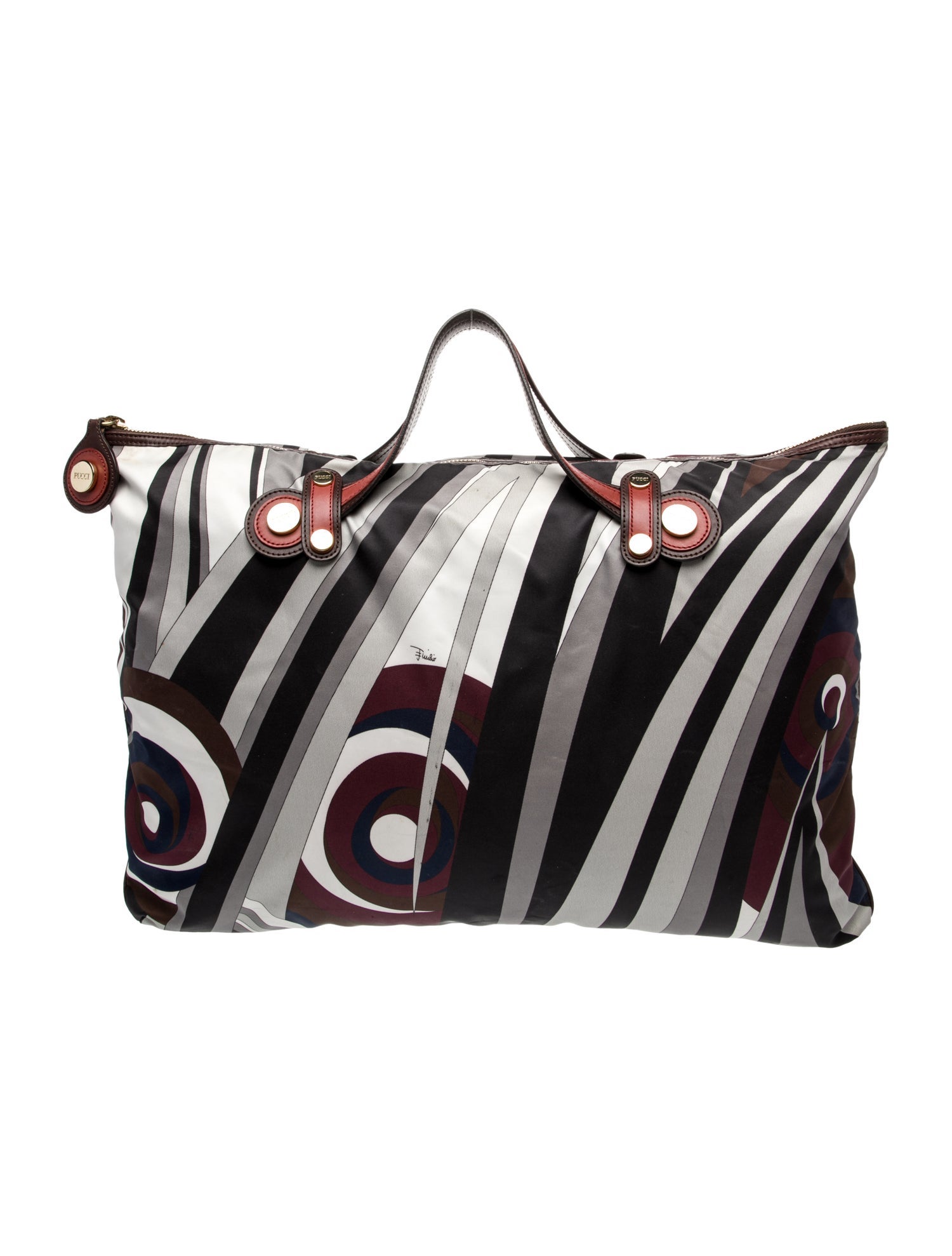 Emilio Pucci Nylon Top Handle Bag