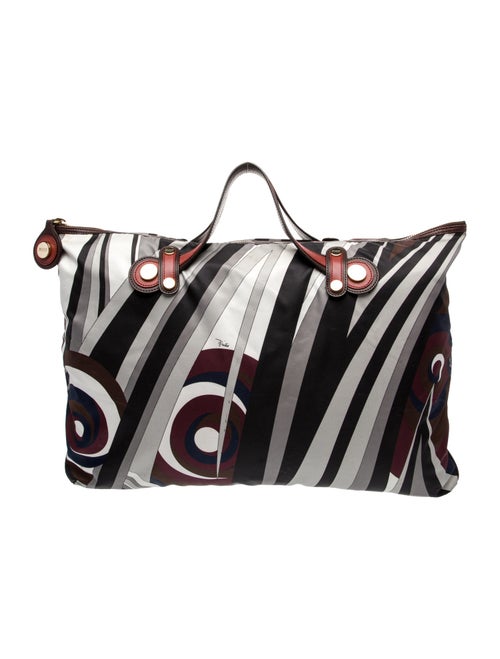 Emilio Pucci Nylon Top Handle Bag
