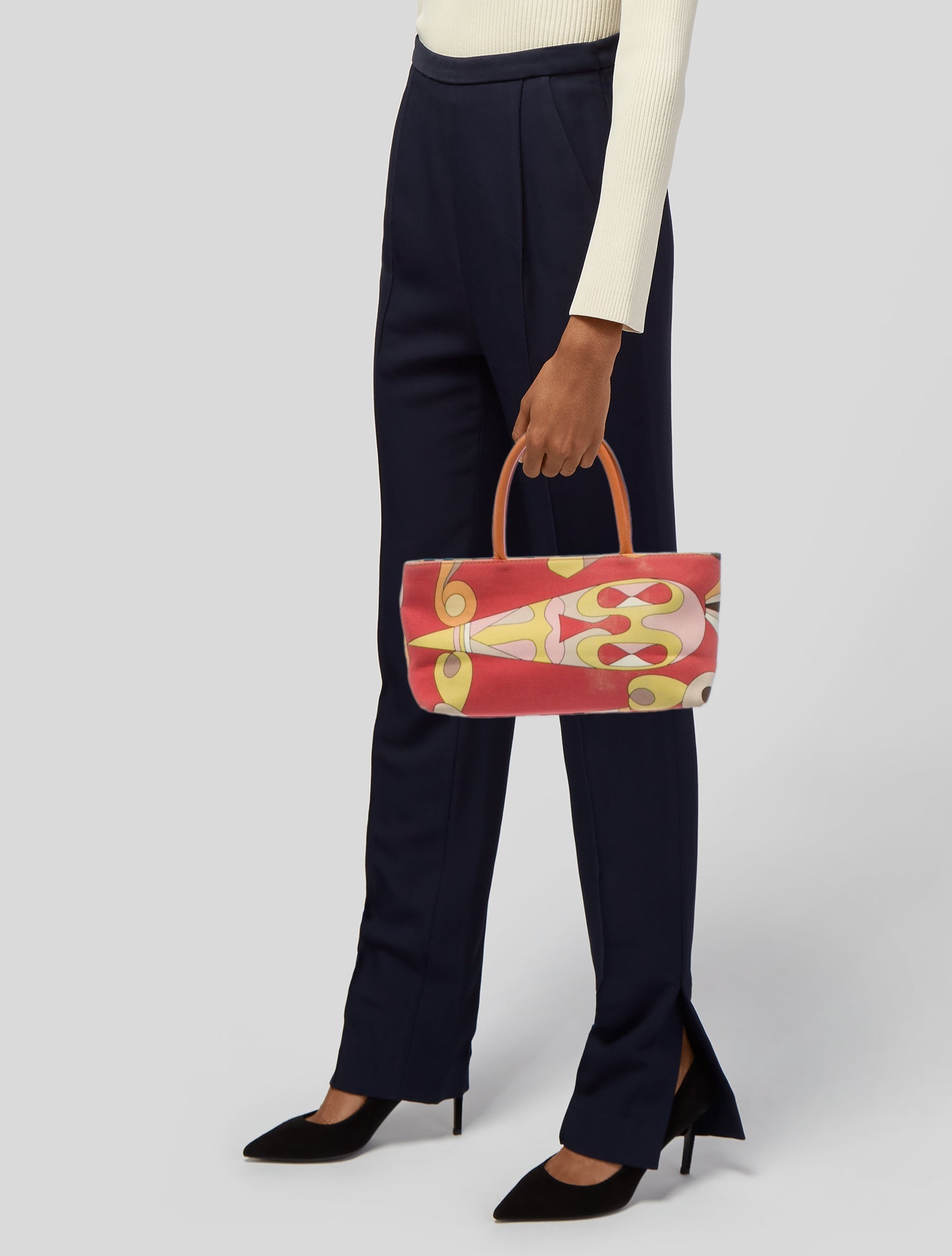 Emilio Pucci Canvas Top Handle Bag