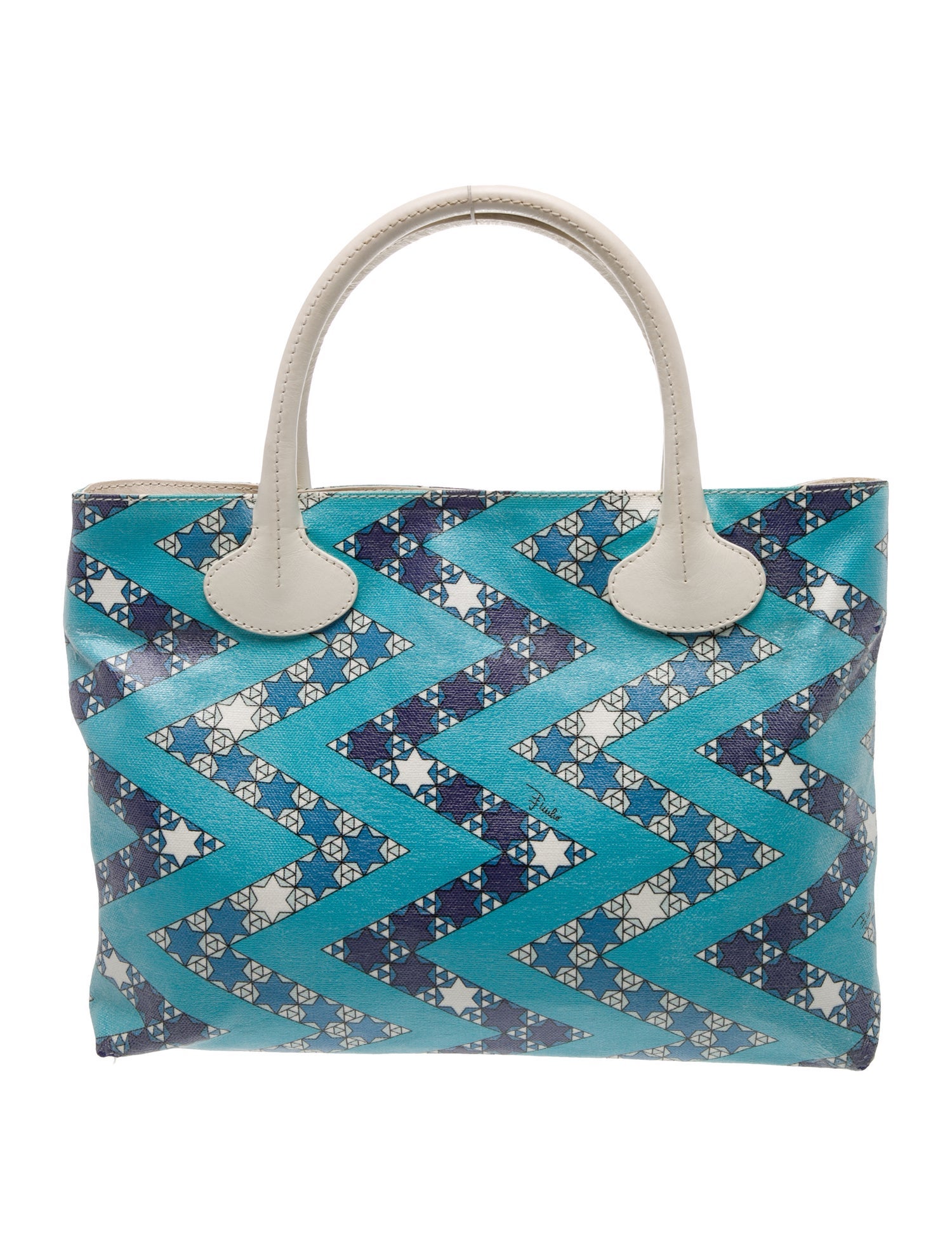 Emilio Pucci Canvas Top Handle Bag