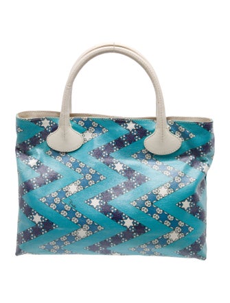 Emilio Pucci Canvas Top Handle Bag