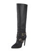 Emilio Pucci Leather Studded Accents Boots