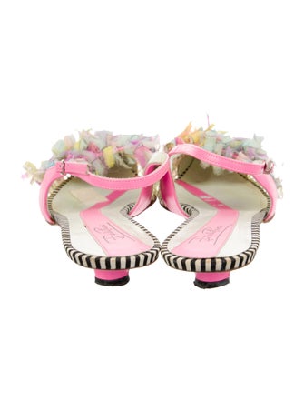 Emilio Pucci Mesh Printed Slingback Pumps