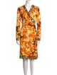 Emilio Pucci Floral Print Midi Length Dress
