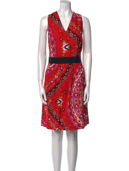 Emilio Pucci Printed Midi Length Dress