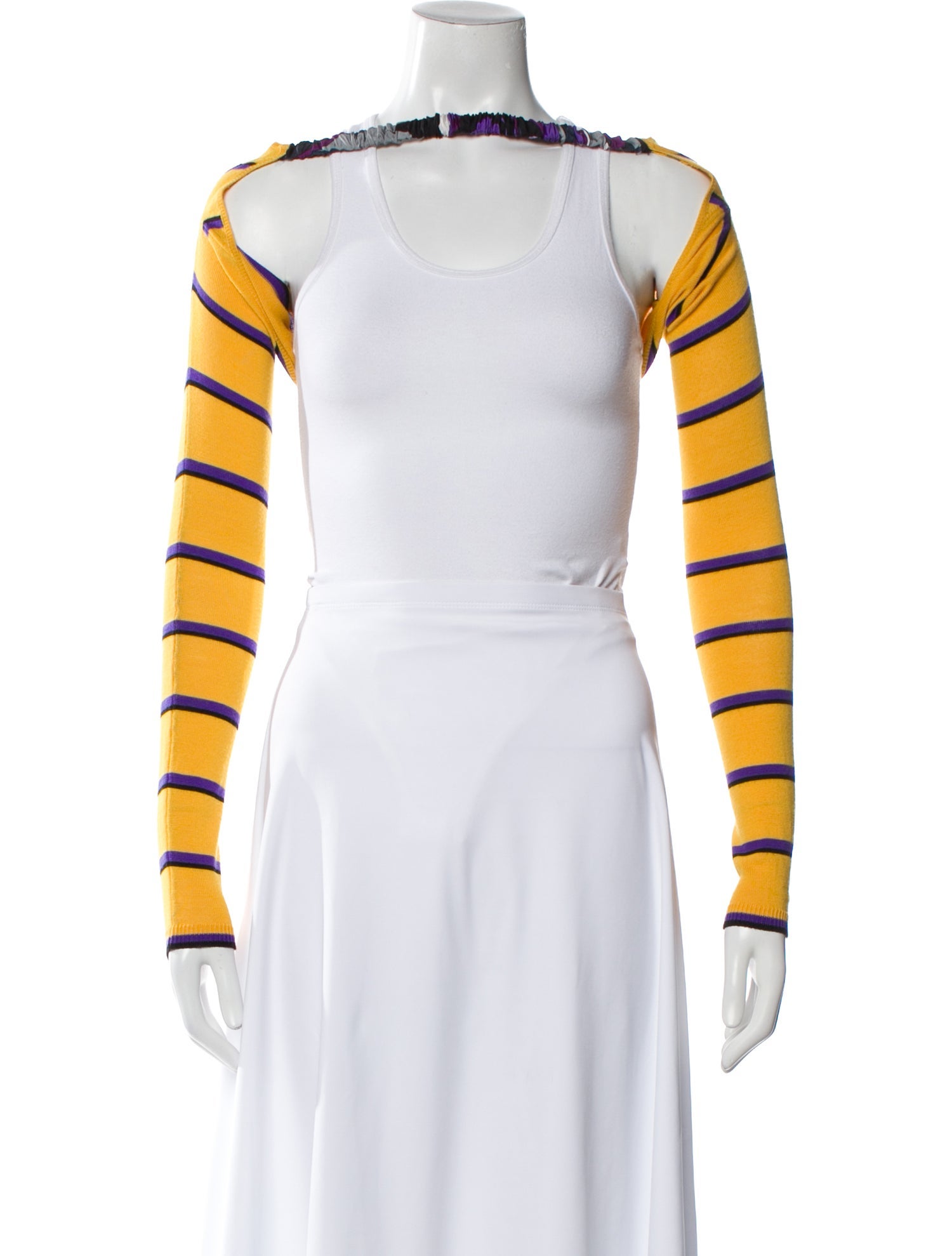 Emilio Pucci Wool Striped Crop Top