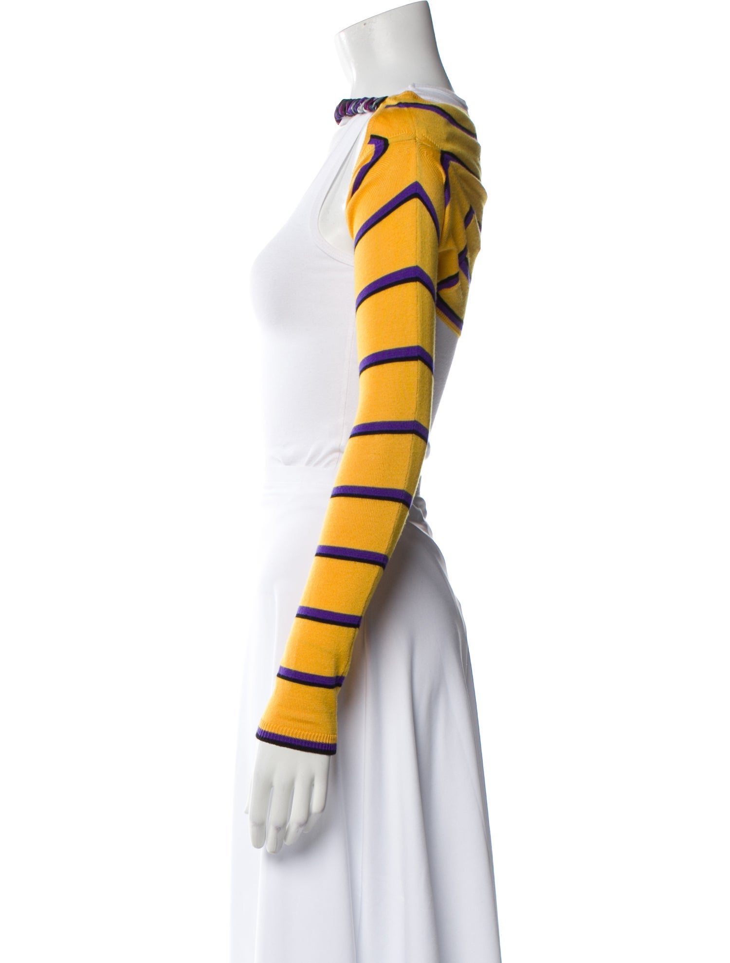 Emilio Pucci Wool Striped Crop Top