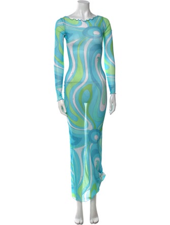 Emilio Pucci Printed Long Dress