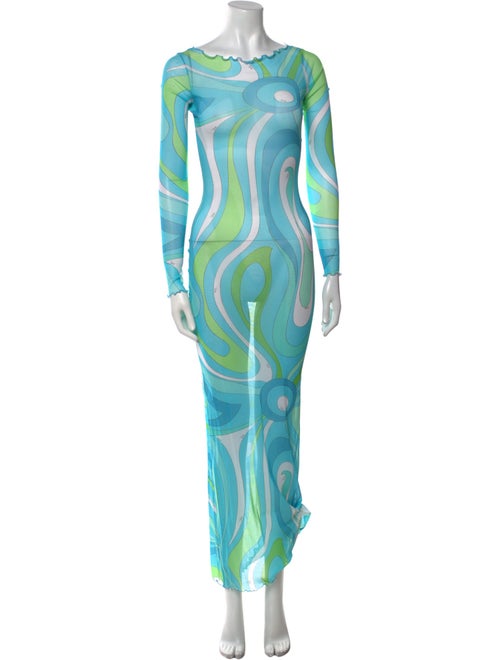 Emilio Pucci Printed Long Dress
