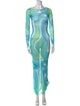 Emilio Pucci Printed Long Dress