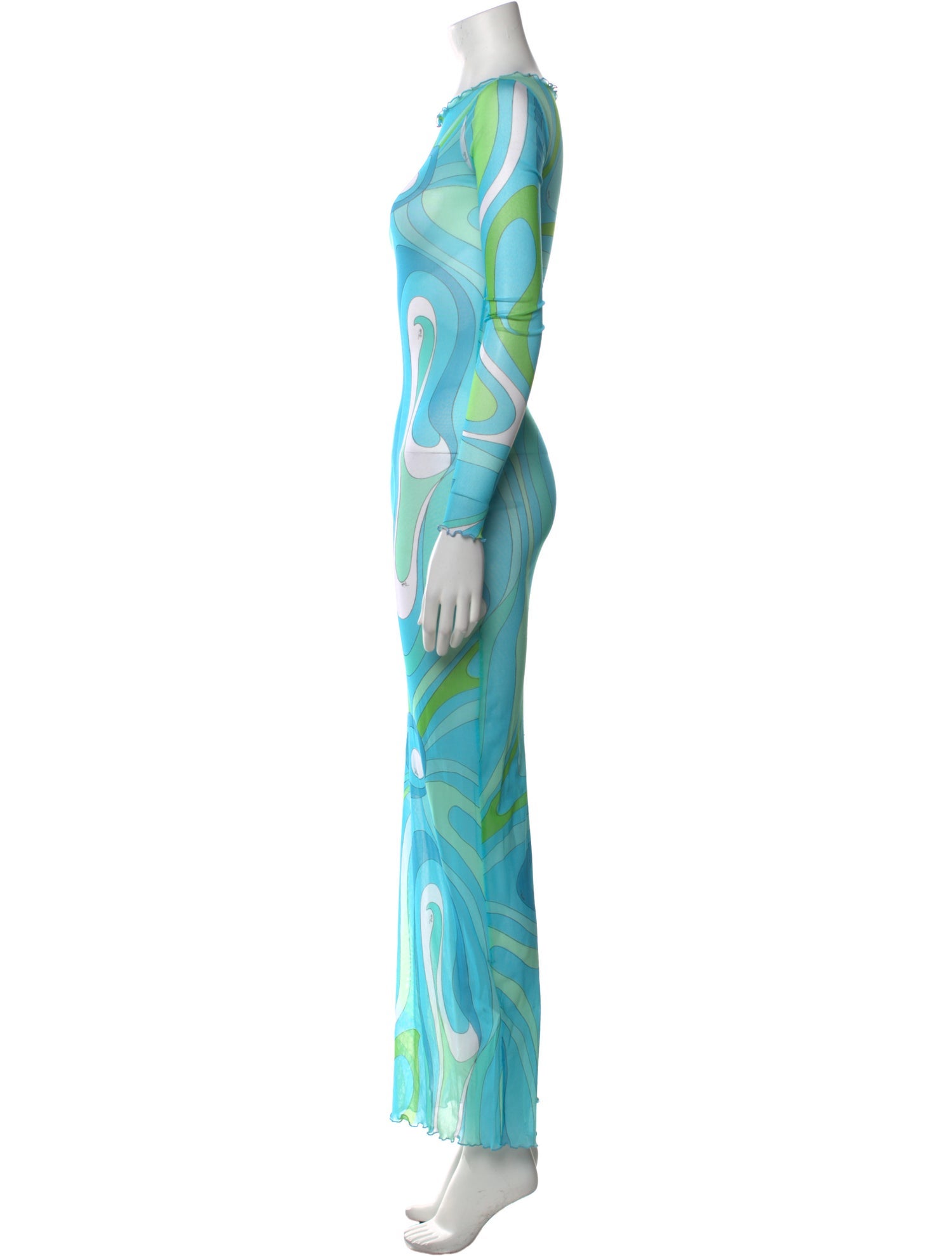 Emilio Pucci Printed Long Dress