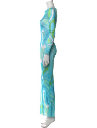 Emilio Pucci Printed Long Dress