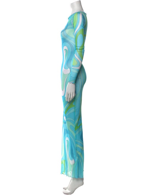 Emilio Pucci Printed Long Dress
