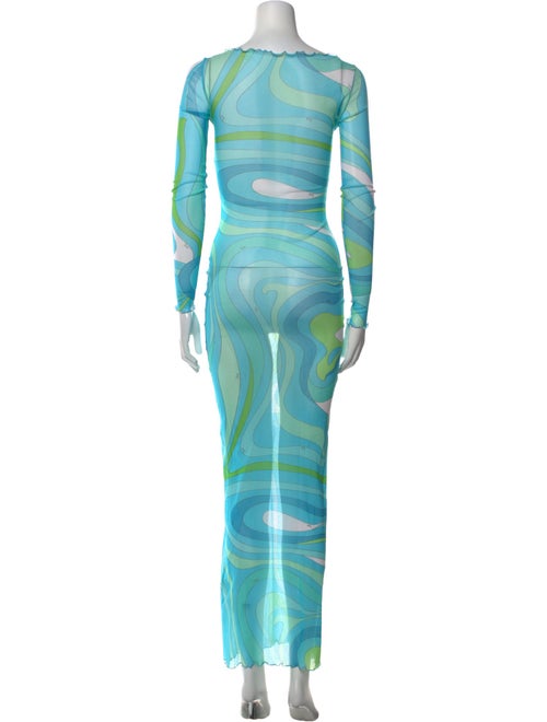 Emilio Pucci Printed Long Dress