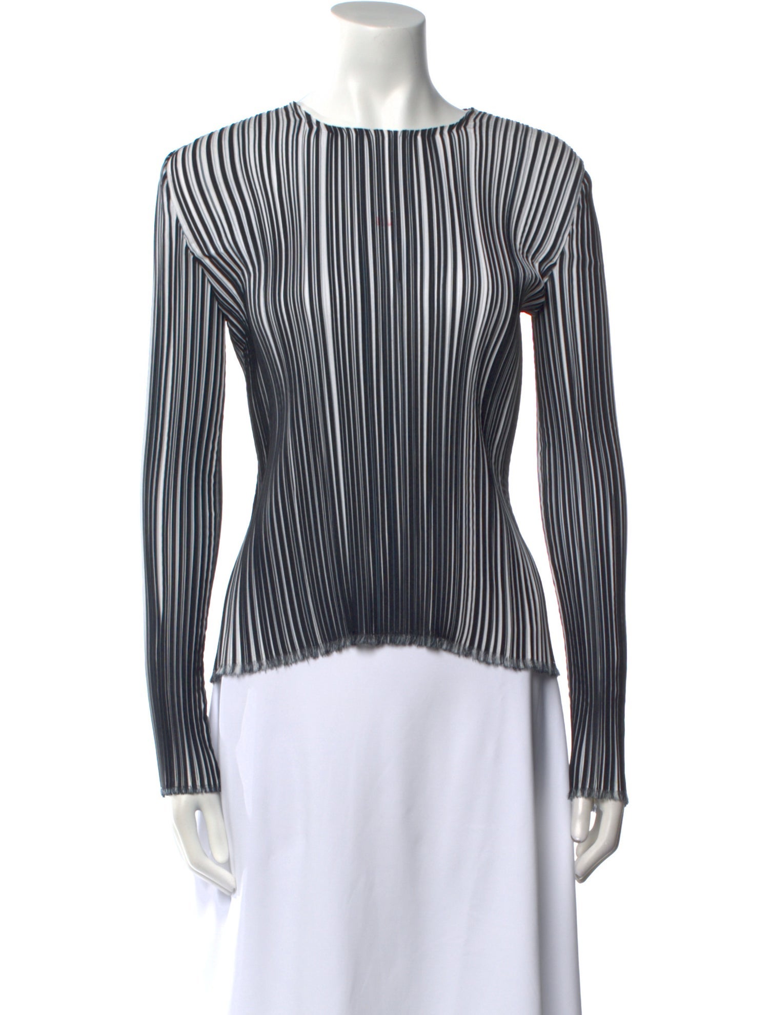 Emilio Pucci Striped Bateau Neckline Top