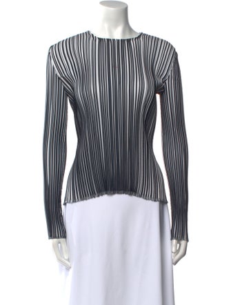 Emilio Pucci Striped Bateau Neckline Top
