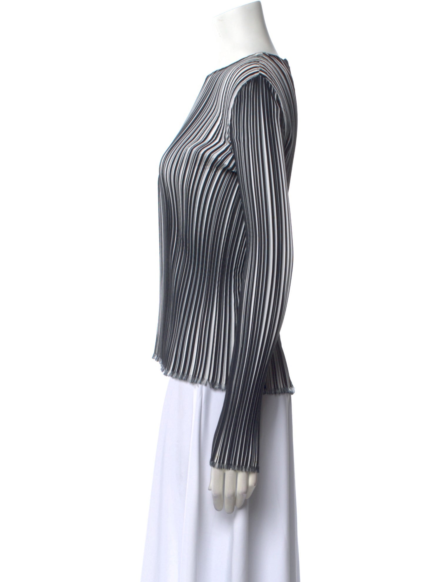 Emilio Pucci Striped Bateau Neckline Top